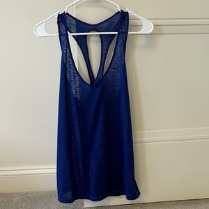 Lilly Pulitzer Royal Blue Sheer Tank Top